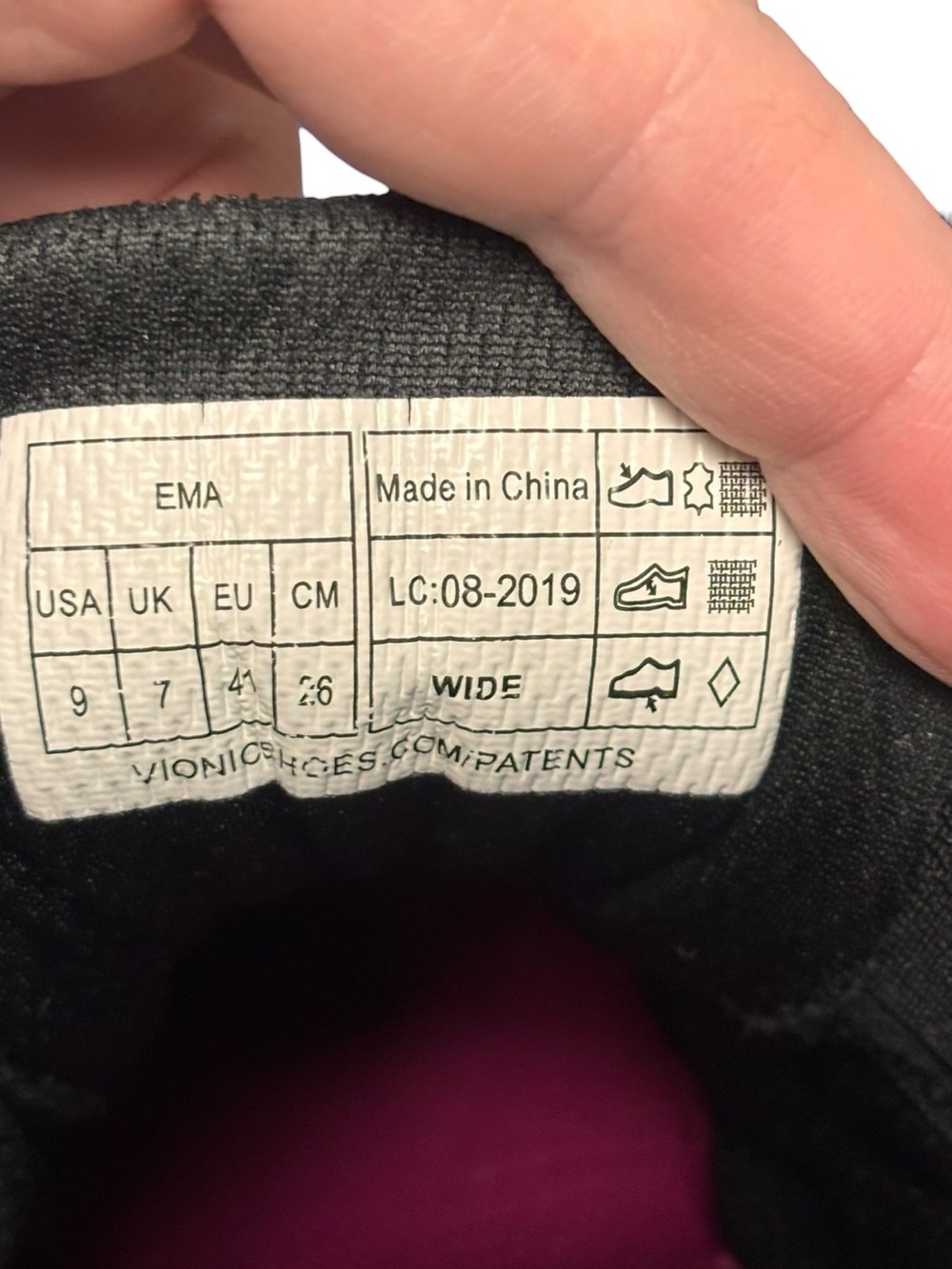 Vionic Brisk Ema Adjustable Mesh/Suede  Black Orthotic Sneakers – Sz 9 Wide - Picture 10 of 11